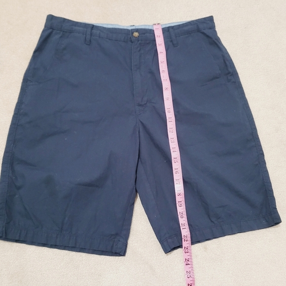 Woolrich Navy Blue 100% Cotton Flat Front Casual Shorts Mens Size 36 - Picture 9 of 10